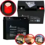 Bateria AGM Extralink 12V 18Ah sem manutenção