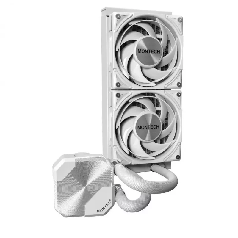 Refrigeração líquida all-in-one para processador Montech HyperFlow Silent 240 12 cm branco 1 unid.
