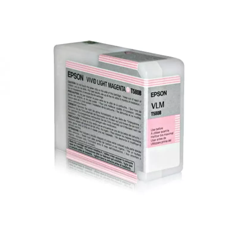 Epson Singlepack Vivid Light Magenta T580B00, Vivid light Magenta, tinta pigmentada, 80 ml, 1 unid.