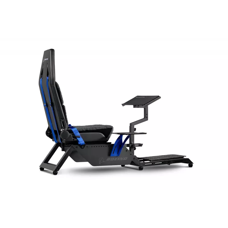 Cabine de simulador de voo Next Level Racing Boeing Commercial Edition, detalhes azuis