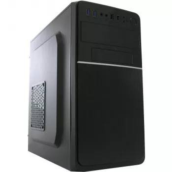 LC Power 2015MB - torre - micro ATX - sem fonte de alimentação - preto - USB/áudio (LC-2015MB-ON)
