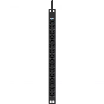 Unidade de distribuição de energia PowerWalker 10133023 16 saídas AC 0U preta