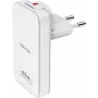 nevox carregador GaN Dual Slim USB-C/USB de 45 W, EU/US, branco (2479)