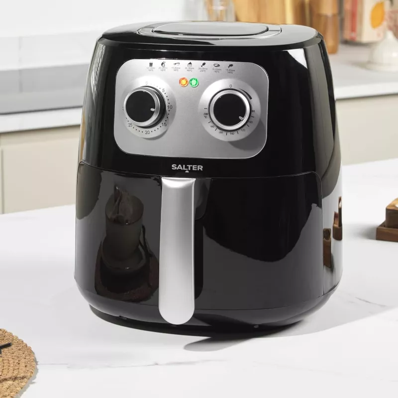 Fritadeira de ar quente manual Salter EK6364VDE, capacidade 4,2 l, fritadeira compacta de bancada