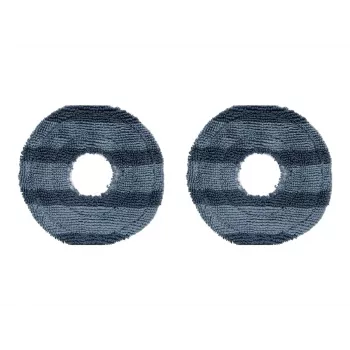 Panos de limpeza de substituição para aspirador robô Eufy série C20, pack de 2, cinzento/azul