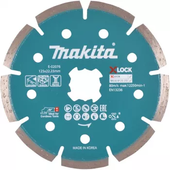 Makita - Disco de corte diamantado - para betão, granito, mármore - 125 mm - para Makita GA041GM201, XGT GA041GZ