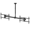 Suporte de teto MACLEAN MC-111 B para dois televisores, carga máx. 2×40 kg, VESA máx. 600×400