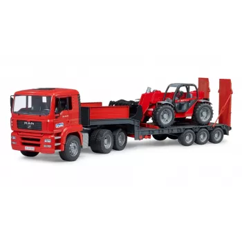Conjunto de veículos BRUDER MAN TGA camião carregador com carregador Manitou
