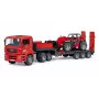 Conjunto de veículos BRUDER MAN TGA camião carregador com carregador Manitou