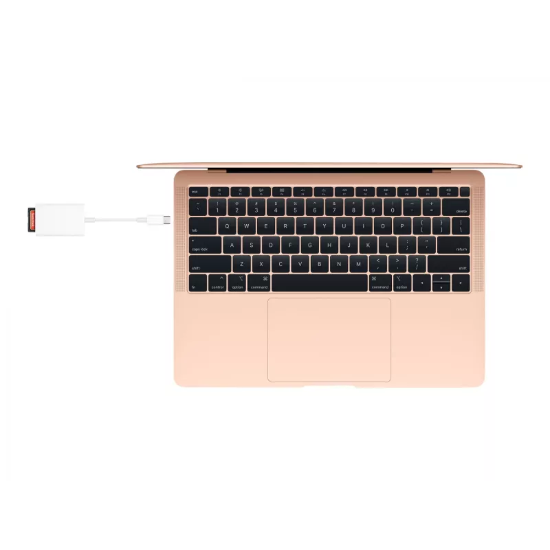 Leitor de cartões Apple MW653ZM/A USB 2.0 Type-C branco compatível com SD