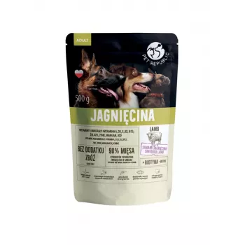 Comida húmida para cães PetRepublic PET REPUBLIC Adult borrego 500 g