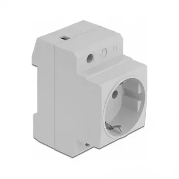 Tomada CEE 7/3 DeLOCK 11469 Cinzento claro 250V 16A