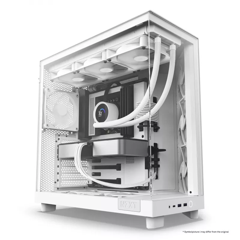 NZXT H6 Flow Caixa Mid-Tower - Branco
