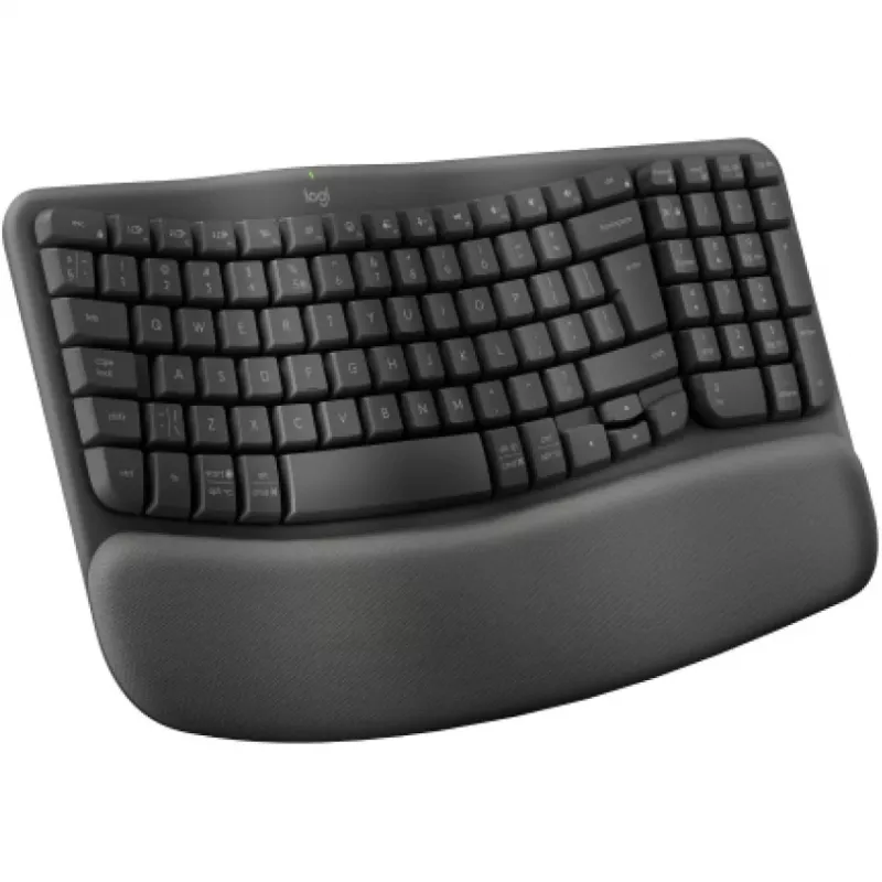 Teclado Logitech Wave Keys Office RF Wireless + Bluetooth QWERTY US International grafite
