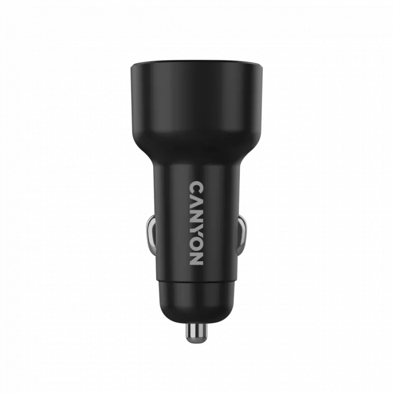 Carregador de automóvel CANYON OnDrive 48 PD 48W USB-A+USB-C preto
