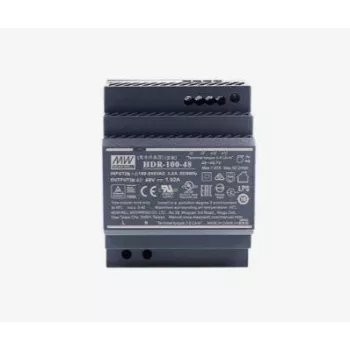 Fonte de alimentação/inversor MEAN WELL HDR-100-48, 100 W, saída 48 V, entrada 85–264 V, RoHS, 70×54,5×90 mm