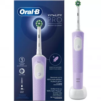 Escova de dentes elétrica Oral-B Vitality Pro roxo 1 escova