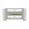 Delock 67319 Régua de disjuntores de 10" com cobertura e calha DIN, 3U, metal, cinzento