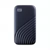WD My Passport SSD WDBAGF0010BBL - SSD - encriptado - 1 TB - externo (portátil) - USB 3.2 Gen 2 (conector USB-C) - AES de 256 bits - azul meia-noite