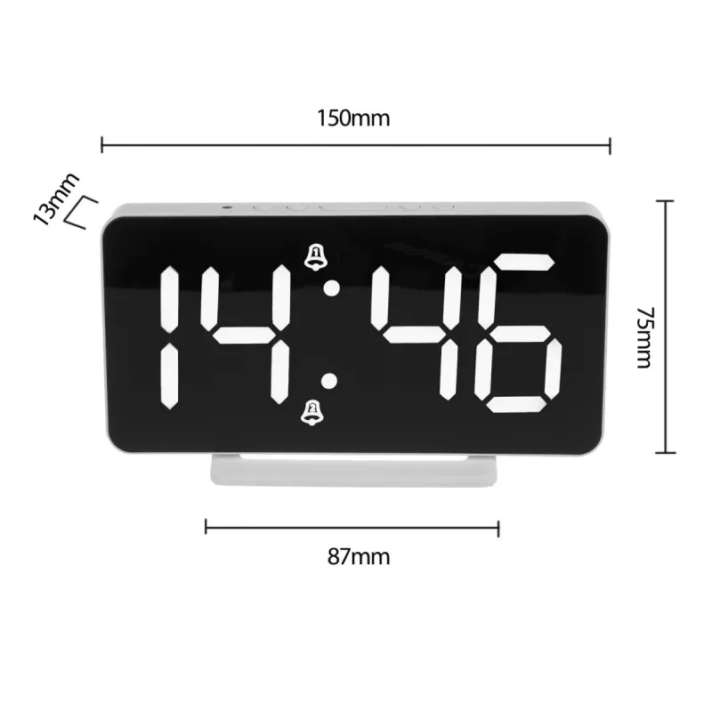 Despertador digital GreenBlue GB383 com visor LED