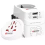 Adaptador de viagem SKROSS 1.302474 para tomadas UE/FR/EUA/UK/AU, 100–250 V AC, 7 A, USB 45 W