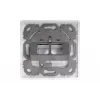 Digitus | Placa de parede para módulos Keystone, tipo alemão, placa central 50x50 mm, moldura 80x80 mm | DN-93801-1