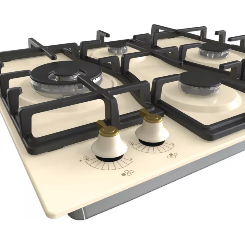 Placa de fogão Gorenje GW6D42CLI bege encastrar 60 cm gás 4 zona(s)