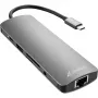 Sharkoon Adaptador Combo USB 3.0 Type C Placas/adaptadores de interface HDMI, RJ-45, USB 3.2 Gen 1 (3.1 Gen 1)
