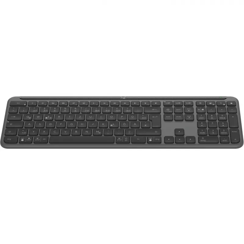 Teclado Logitech K950 Signature fino de escritório RF Wireless + Bluetooth QWERTZ alemão grafite
