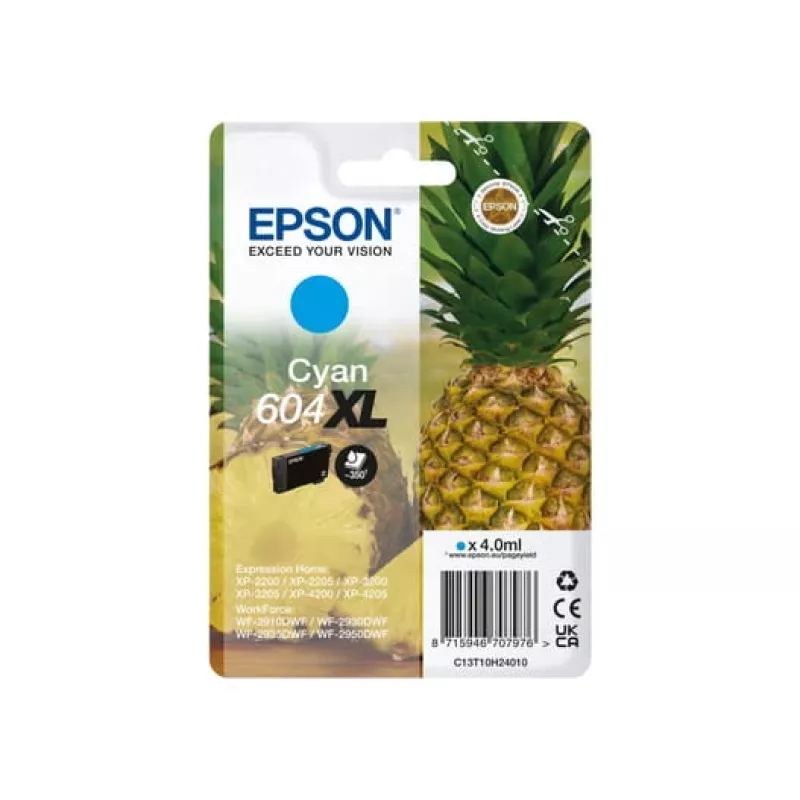 Epson 604XL Tinteiro 1 unid. original alto rendimento (XL) ciano
