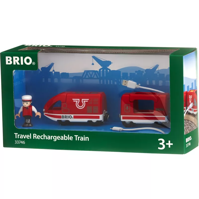 Comboio a bateria World Roter, veículo de brincar vermelho
