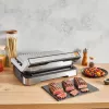 Grelhador elétrico de contacto Tefal OptiGrill+ XL aço inoxidável — grande capacidade, programas automáticos de cozedura