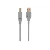 Cabo USB 2.0 ficha A para ficha B, 1,8 m, cinzento