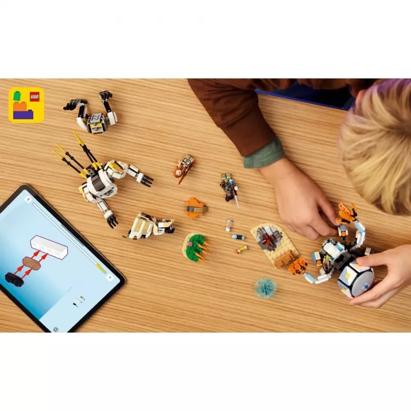 LEGO Set Horizon Adventures 77037 – Aloy e Varl vs. Shell-Walker e Sawtooth, 768 peças, 2 minifiguras