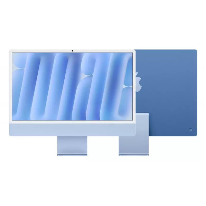 iMac 24 polegadas: M4 8/8, 16 GB, 256 GB SSD – azul