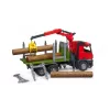 Camião grua BRUDER 03669 verde vermelho idade recomendada 4 anos