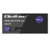 Qoltec 51799 Splitter HDMI ativo 4 x HDMI 4K x 2K | 6 Gb/s | 60 Hz