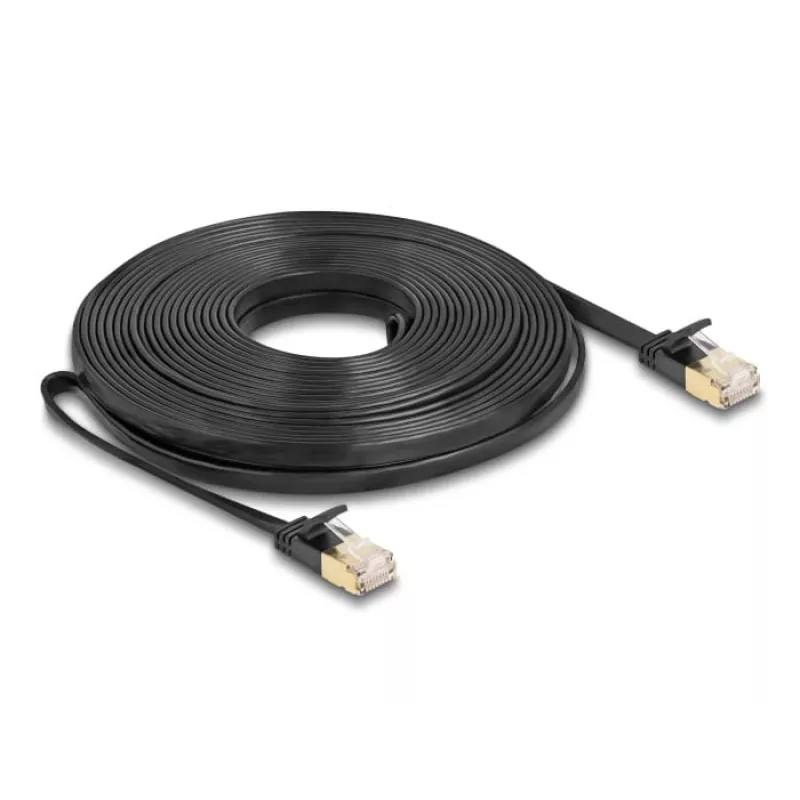 Cabo de rede DeLOCK RJ45 Cat.6A ficha macho para ficha macho U/FTP 10 m preto