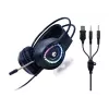 Gembird GGS-UMGL4-01 Phantom kit gaming 4 em 1 retroiluminado (teclado, rato, auscultadores, tapete de rato), com fio USB, disposição US, preto