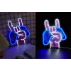 Letreiro de néon MANTA SNL109MT mão com comando de jogos, iluminação LED decorativa para setup de gaming