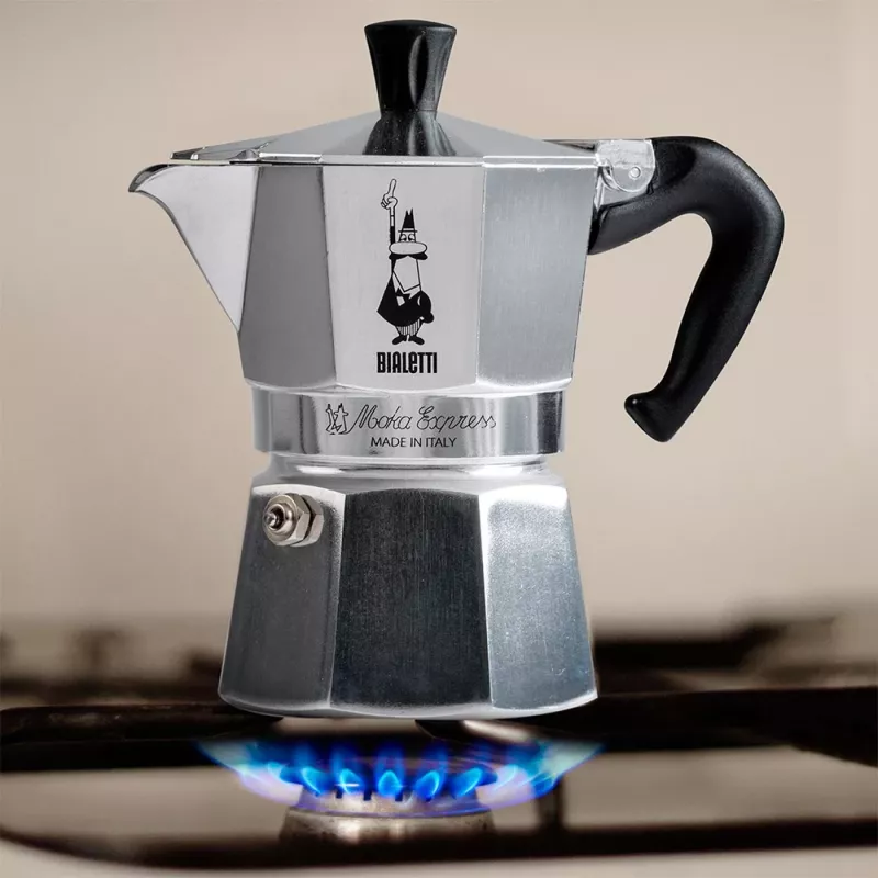Cafeteira Moka Bialetti Moka Express 0,775 L alumínio, preto