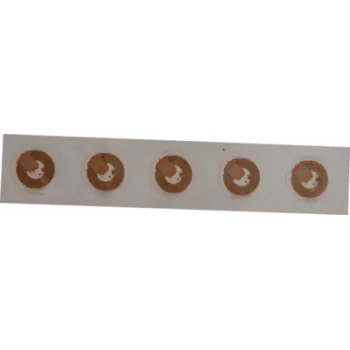 Etiquetas de segurança RFID NFC SCOT NTAG213 18 mm transparentes, pack de 10