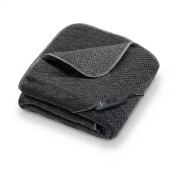 Cobertor elétrico Beurer HD 65 cinzento-escuro 130 x 180 cm