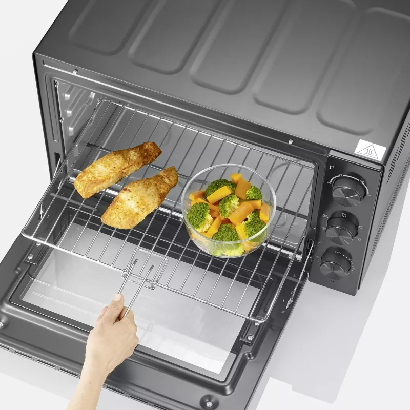 Forno elétrico de mesa autónomo SEVERIN TO 2076 — 46 L, 1800 W, autónomo, preto, 515×420×365 mm