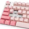 Teclado Ducky One 3 Gossamer Pink Gaming USB US inglês rosa, branco