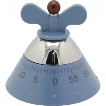 Temporizador de cozinha Alessi A09 azul 120mm x 120mm x 90mm