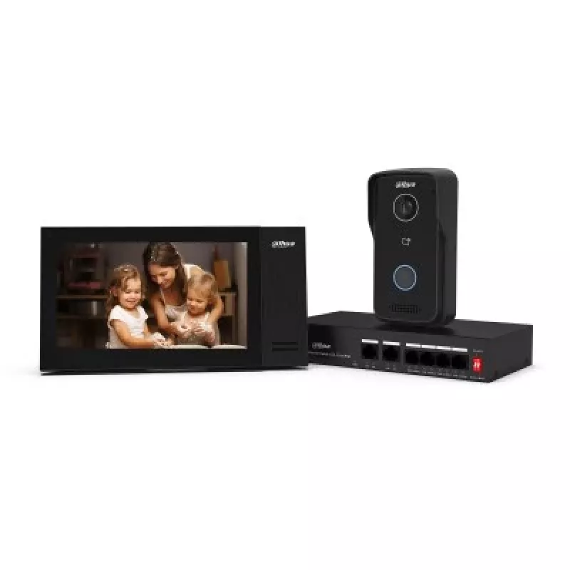 Dahua VTO2111D-P-S3 posto de porta IP para moradia, 2 MP, PoE, IP65, preto