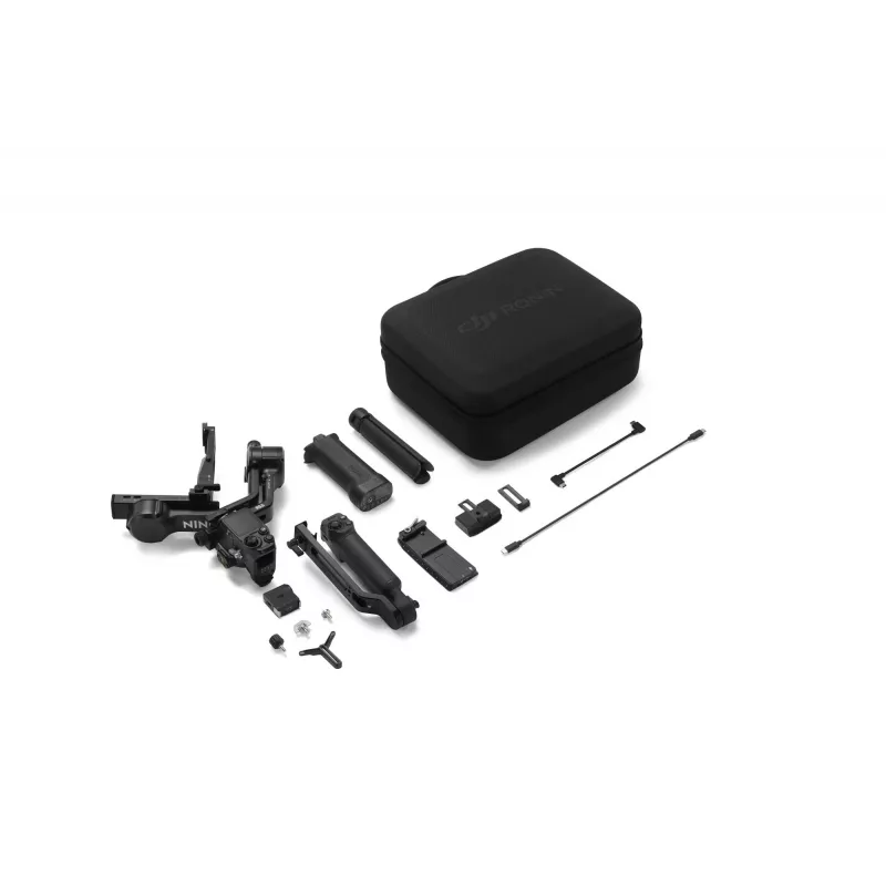 Estabilizador de câmara de mão DJI RS 5 Combo — alumínio, bateria 30 h, 1,46 kg, preto