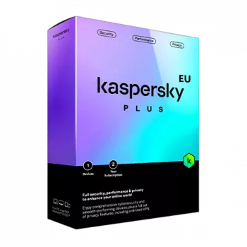 Kaspersky Plus | 1 dispositivo | 2 anos | UE
