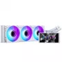 Refrigeração líquida AiO Phanteks Glacier One 360M25 LCD, ecrã de 6 polegadas - 360 mm, branco